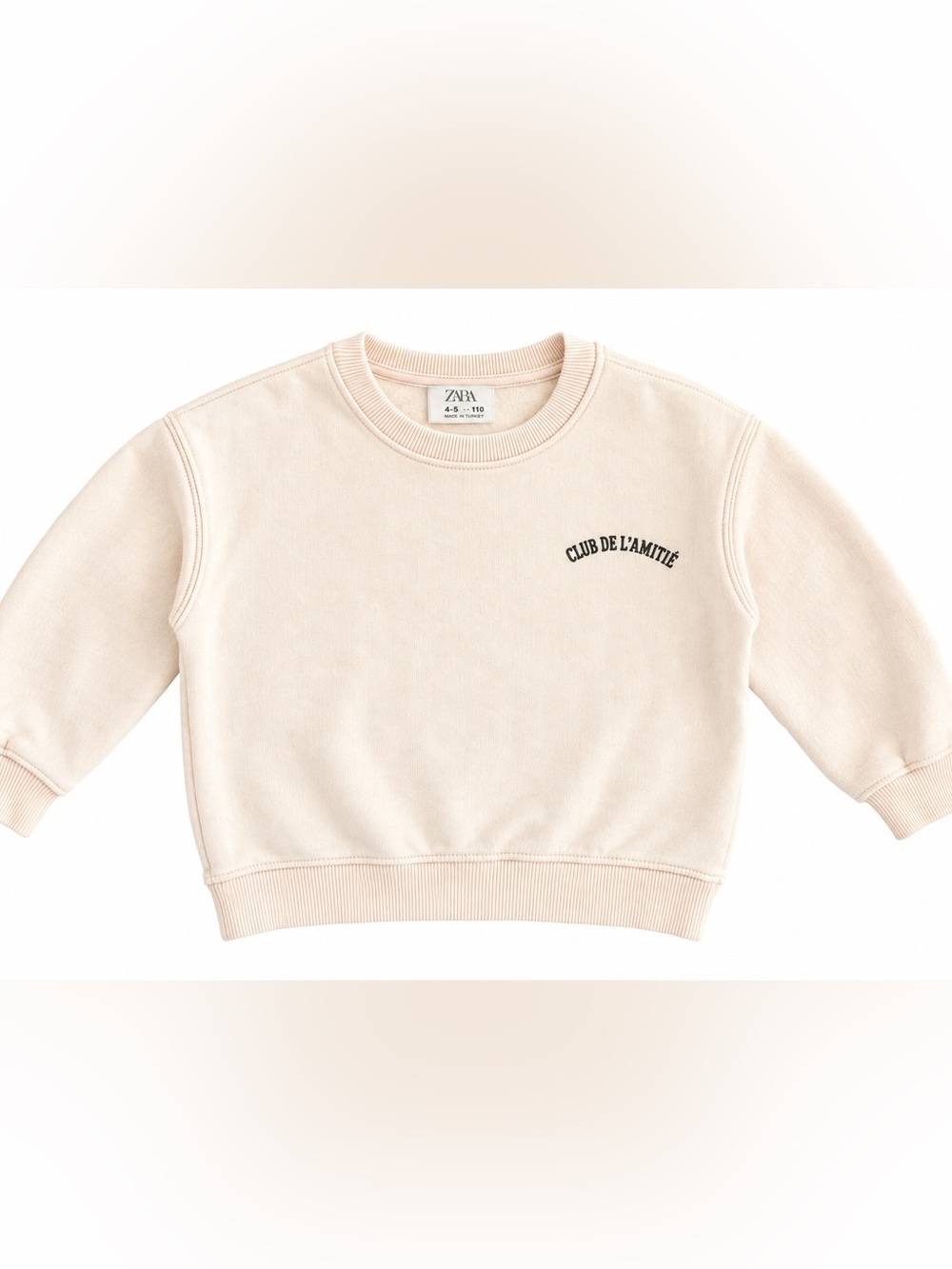 Zara Girls Club De L’Amitié Pink Sweatshirt Size 4-5Y